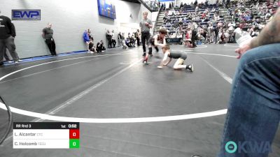 46 lbs Rr Rnd 3 - Lucas Alcantar, Comanche Takedown Club vs Carsyn Holcomb, Tecumseh Youth Wrestling