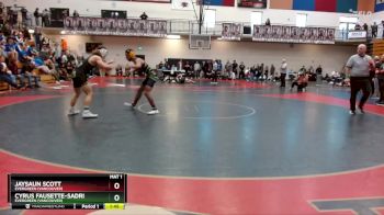 157 lbs 1st Place Match - Cyrus Fausette-Sadri, Evergreen (Vancouver) vs Jaysaun Scott, Evergreen (Vancouver)