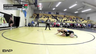 110 lbs Semifinal - Jadyn Majors, Grove vs Dalani Hornbuckle, Rogers High School Girls