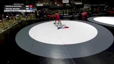 285 lbs Cons. Semis - Nicholas Balbuena, Fremont Warriors Wrestling Club vs Michael Molinar, Centennial High School Wrestling