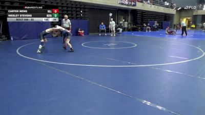 82 lbs Quarterfinal - Carter Meng, Williamstown vs Wesley Stevens, Moravia
