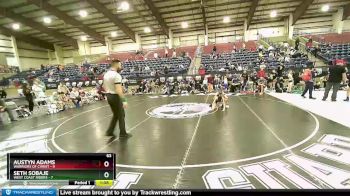 63 lbs Placement (16 Team) - Austyn Adams, Warriors Of Christ vs SETH SOBAJE, West Coast Riders