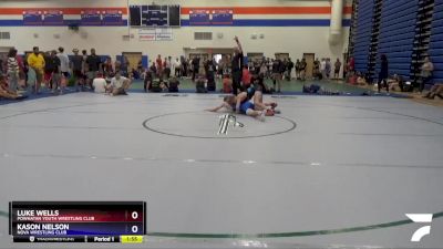 132 lbs Cons. Round 2 - Luke Wells, Powhatan Youth Wrestling Club vs Kason Nelson, NOVA Wrestling Club