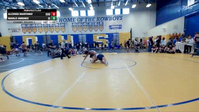 150 lbs Champ. Round 3 - Marlo Jimenez, Somerset Academy vs Alcides Martinez, Christopher Columbus High School