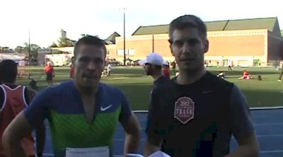 Michael Robertson after the 400 win at 2012 Aileen Meagher Track Classic