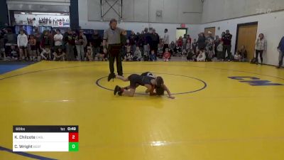 60 lbs Round Of 32 - Kai Chilcote, Eagle WC vs Camoren Wright, Bedford