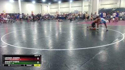 165 lbs Round 2 (6 Team) - Jayden Joseph, Wrestling University vs Emmett Forte, Division-1