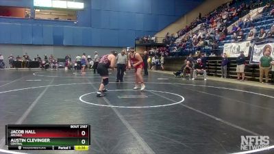 2 - 285 lbs Cons. Round 2 - Austin Clevinger, Central vs Jacob Hall, Arcadia