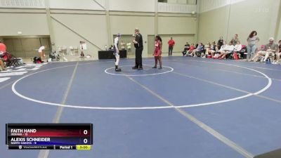 120 lbs Round 3 (8 Team) - Faith Hand, Indiana vs Alexis Schneider, North Dakota