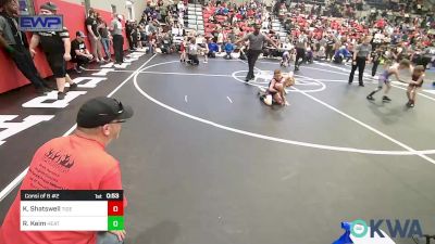 64 lbs Consi Of 8 #2 - Kale Shatswell, Tiger Trained Wrestling vs Riley Keim, Heat