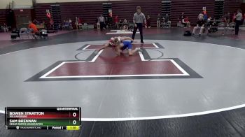 JV-3 lbs Quarterfinal - Bowen Stratton, Williamsburg vs Sam Brennan, Cedar Rapids Washington