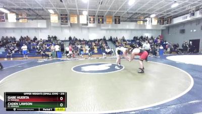 215 lbs Cons. Round 2 - Caden Lawson, El Dorado vs Gabe Huerta, El Modena