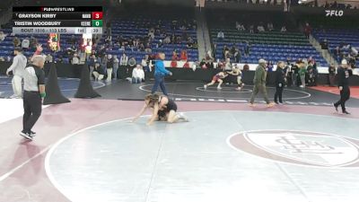 113 lbs Round Of 64 - Grayson Kirby, North Andover vs Tristin Woodbury, Keene