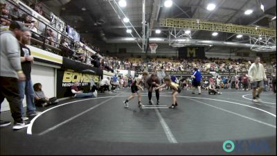 60 lbs Round Of 16 - Tre Hartfield 4, OKC Saints Wrestling vs Wyatt Tate, Bridge Creek Youth Wrestling