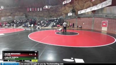 125 lbs 5th Place Match - Jacob Benavidez, Rio Hondo vs Carlos Garcia, Cerritos College