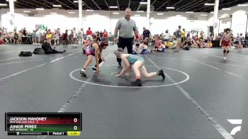 76 lbs Round 6 (8 Team) - Junior Perez, Mat Warriors vs Jackson Mahoney, New England Gold