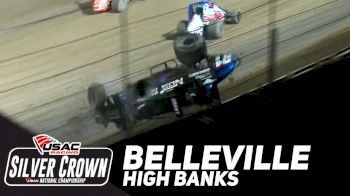 Highlights | 2023 USAC Silver Crown at Belleville High Banks