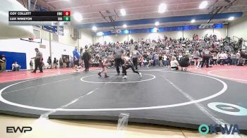 49 lbs Quarterfinal - Coy Collett, Eufaula Ironheads Wrestling Club vs Lux Winston, Unattached