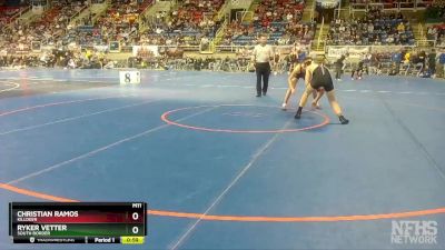 132 lbs Cons. Round 2 - Ryker Vetter, South Border vs Christian Ramos, Killdeer