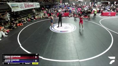 87 lbs Placement - Aidan Souphone, CVWA-FR vs Jaxon Sanchez, OCWA-FR