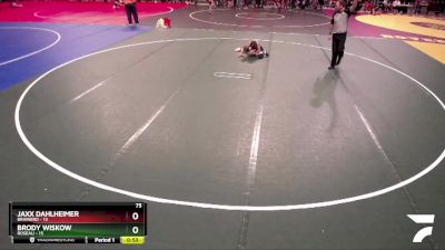 75 lbs Semis (4 Team) - Jaxx Dahlheimer, Brainerd vs Brody Wiskow, Roseau