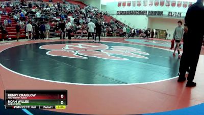 106 lbs Round 1 - Henry Craiglow, Archbishop Alter vs Noah Willes, Wadsworth