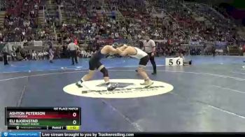 220 lbs 1st Place Match - Ashton Peterson, South Border vs Eli Bjornstad, Pembina County North