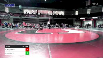170 lbs Final - Kali Hayden, Tulsa Union Girls vs Alissa Castro, Fayetteville High School