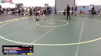 150 lbs 5th Place Match - Bridger Johnson, Chugach Eagles Wrestling Club vs West Swanson, Marathon Wrestling Club