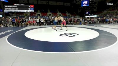 285 lbs Champ. Rd Of 128 - Kaz Morosetti, RI vs Grant Bahnsen, TX