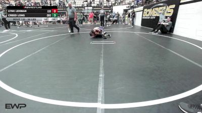 58 lbs Consolation - Lynx Lehman, Lexington Wrestling Club vs Creed Long, Chickasha Youth Wrestling