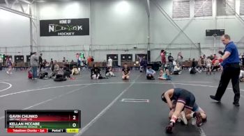 92 lbs Placement (4 Team) - Kellan McCabe, Mat Warriors Orange vs Gavin Chunko, Grit Mat Club