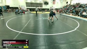 285 lbs Round 1 (10 Team) - Isaac Clay, Cheyenne East vs Barrett Dworak, Fort Collins