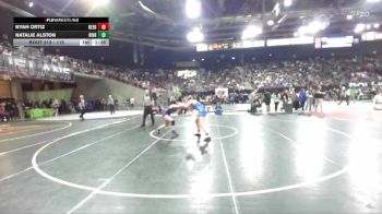 115 lbs Champ. Round 2 - Natalie Alston, Riverton vs Nyah Ortiz, Reed
