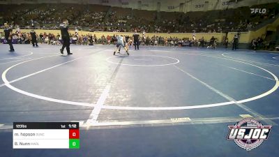 120 lbs Round Of 16 - Matthew Hopson, Duncan Demon Wrestling vs Bryson Nunn, Marlow Outlaws