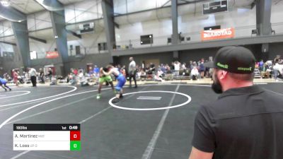 190 lbs Consolation - Arnold Martinez, Mat Rattlers vs Kaden Loos, UP Outlaws