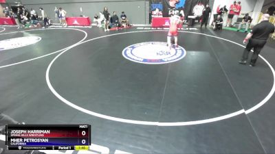 215 lbs Quarterfinal - Joseph Harriman, Spring Hills Wrestling vs Mher Petrosyan, California