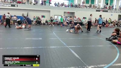 120 lbs Finals (8 Team) - Nicholas Tapia, Xtreme Team vs Finnley Uhler, Elite Misfits