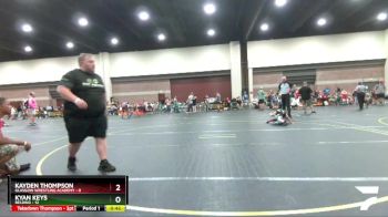 47 lbs Round 3 (6 Team) - Kayden Thompson, Glasgow Wrestling Academy vs Kyan Keys, Belding