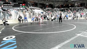 61 lbs Round Of 32 - Ryder Holloway, Woodland Wrestling Club vs Ashton Tipton, Choctaw Ironman Youth Wrestling