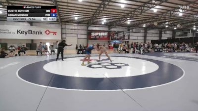 79 kg Cons. Round 7 - Dustin Bohren, Dubuque Wrestling Club vs Logan Messer, Patriot Elite Wrestling Club