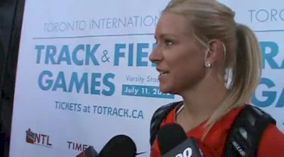 Jenna Martin not happy with the time but looks forward to London after 400 at 2012 Toronto International Games