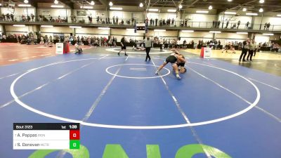 170 lbs Quarterfinal - Andrew Pappas, Iron Faith vs Sean Donovan, Metrowest United