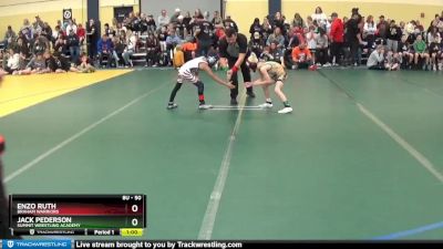 50 lbs Champ. Round 1 - Jack Pederson, Summit Wrestling Academy vs Enzo Ruth, Braham Warriors