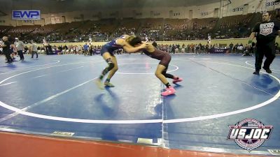 100 lbs Semifinal - Jonathan Amezquita, Elgin Wrestling vs Kalley Fuller, Blue Devil Wrestling