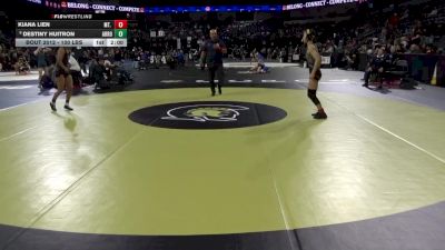 100 lbs Round Of 32 - Kiana Lien, Mt. View (CC) vs Destiny Huitron, Arroyo (SS)