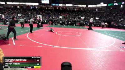 70 lbs Quarterfinal - Payton Pizzuli, ROGA vs Karalena Rodriguez, Unattached