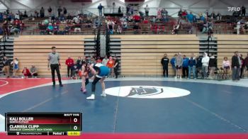 105 lbs Cons. Round 2 - Clarissa Clipp, Franklin Community High School vs Kali Boller, North Putnam