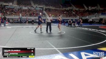 D1-138 lbs Semifinal - Kaiya Johnston, Casteel HS vs Taylor Colangelo, Liberty