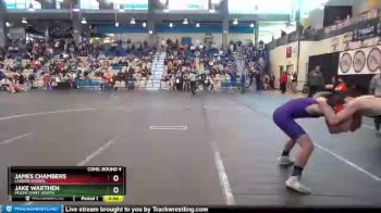 132 lbs Cons. Round 4 - Jake Warthen, Mount Saint Joseph vs James Chambers, Landon School
